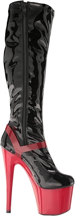 Zemora-709 Faux Platform Sandal Knee Boots