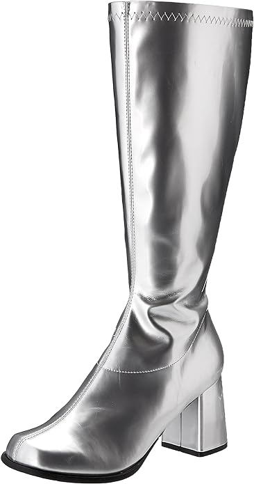 Gogo Knee High PU 3" Chunky Heel Boots