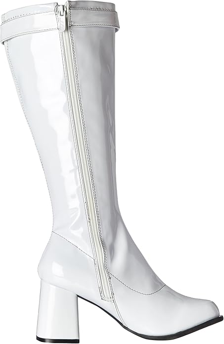 Hippie-300 Buckle Accent Patent Gogo Boots