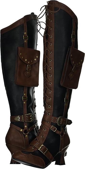 Ingrid-254 Knee High Steampunk Boots