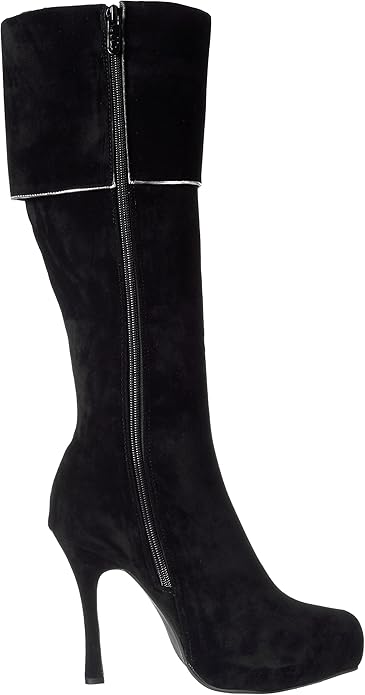 Elda-420 Button Accented Microfiber Boots