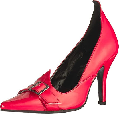 Witchy-371 Patent Buckle Pumps