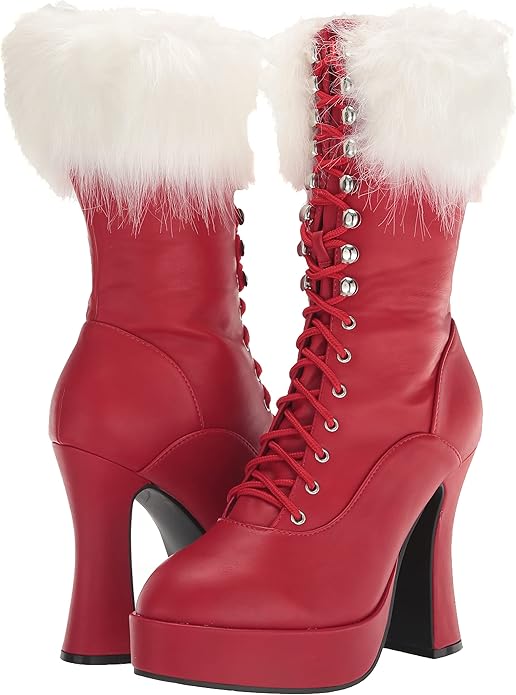 Joy-557 Faux Leather  Santa Boots