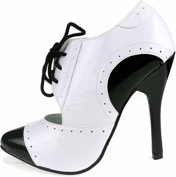 Gangster-511 Lace-Up Retro Style Pumps