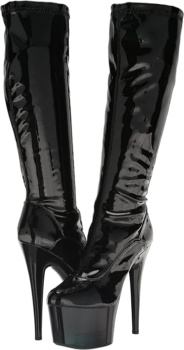 Zemma-709 Stretch Platform Knee Boots