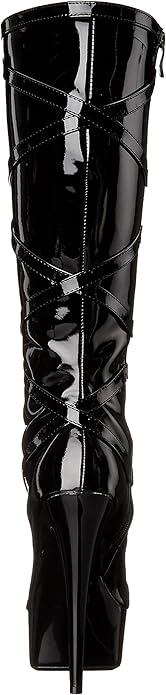 Pocky-609 Lace-Up Pocket Knee Boots