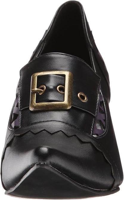 Quake-301 Faux Leather Two Tone Witch Pumps