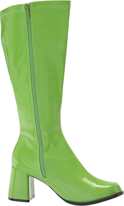 Gogo Knee High Patent 3" Chunky Heel Boots