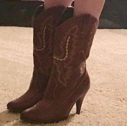 Cowgirl-418 Cowgirl 4" Heel Ankle Boots