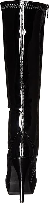 Groove-421 Gogo Patent 4" Heel Knee Boots