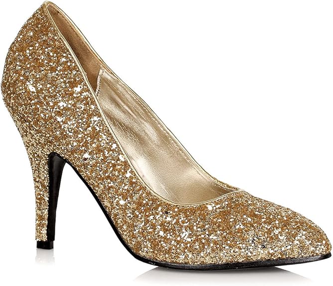 Shimmer-411 Glamour Glitter 4"  Pumps