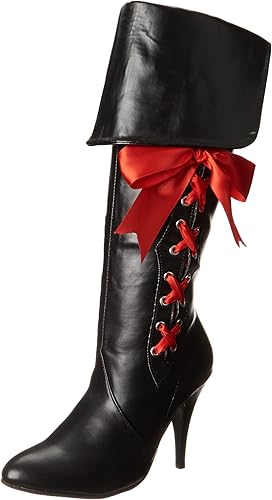 Pirate-418 Lace-Up Faux Leather Pirate Boots