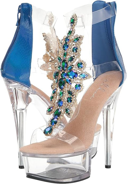 Lara-609 Bejeweled 6" Sandals