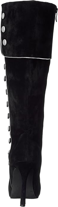 Elda-420 Button Accented Microfiber Boots