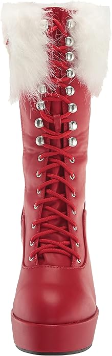 Joy-557 Faux Leather  Santa Boots