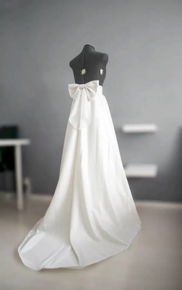 Custom Satin Full A Line Wedding Skirt Separate All Sizes/Colors