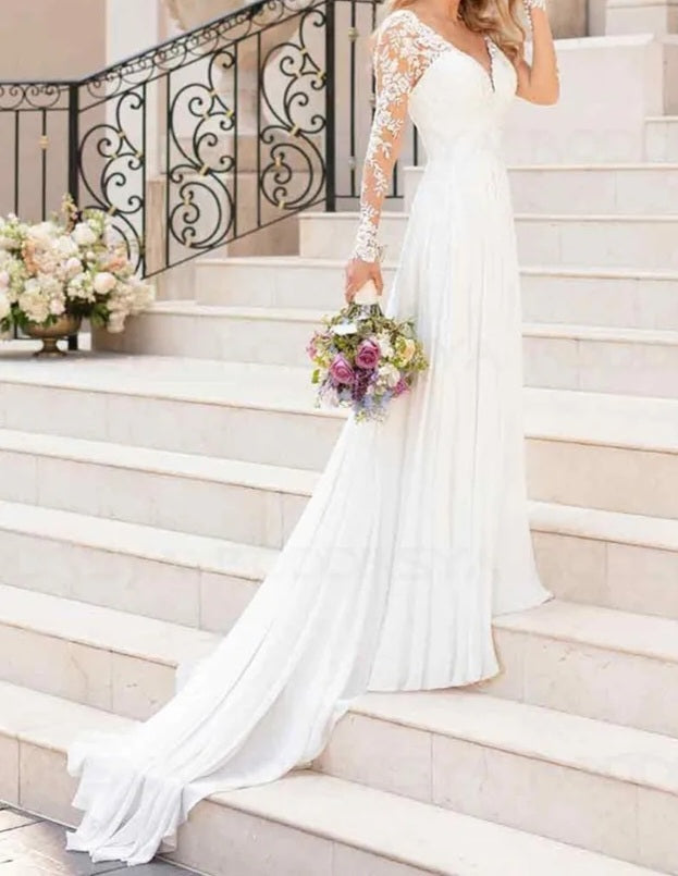 Chiffon/Lace Wedding Gown All Sizes/Colors