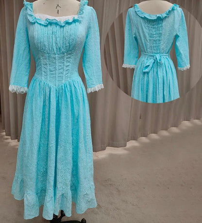 Fairy Tale Eyelet Tea Length Dress All Sizes