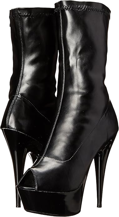 Angela-609 Peep Toe Calf Boots