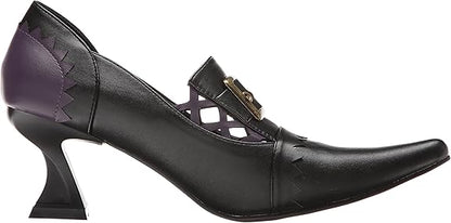 Quake-301 Faux Leather Two Tone Witch Pumps