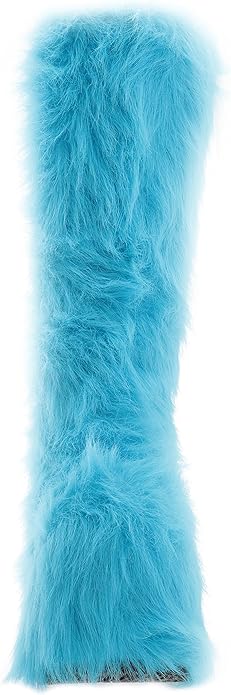 Fuzz-500 Faux Fur Knee Platform Boots