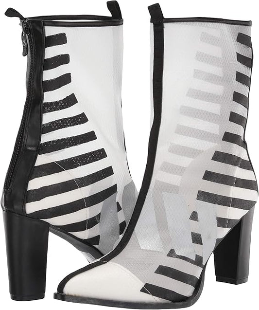 Billie-325 Striped Canvas Fashion Boots