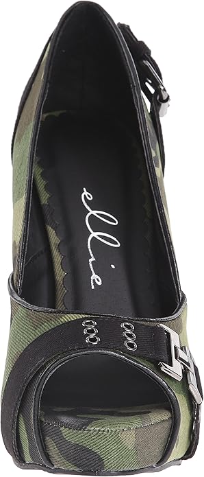 PFC-423 Camouflage Peep Toe Pumps