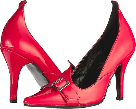 Witchy-371 Patent Buckle Pumps