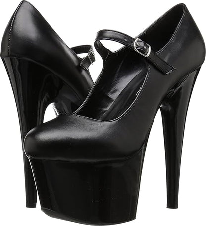 Dom-709 Mary Jane Platform 7" Pumps