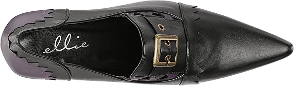 Quake-301 Faux Leather Two Tone Witch Pumps