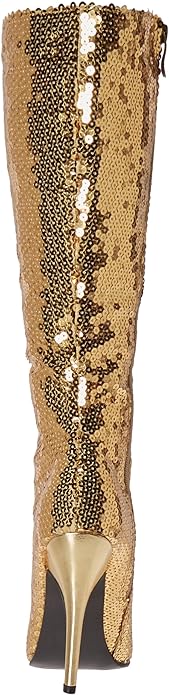 Tin-511 Sequined 5" Heel Knee Boots