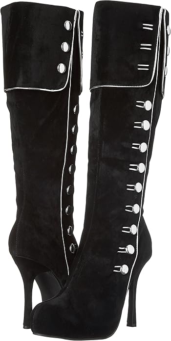 Elda-420 Button Accented Microfiber Boots