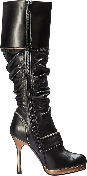 Grace-426 Faux Leather Pirate Style Knee Boots