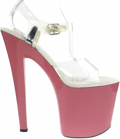 Brook-821 Clear 8" Platform Sandals