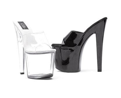 Vanity-821 8" Heel Mule Sandals