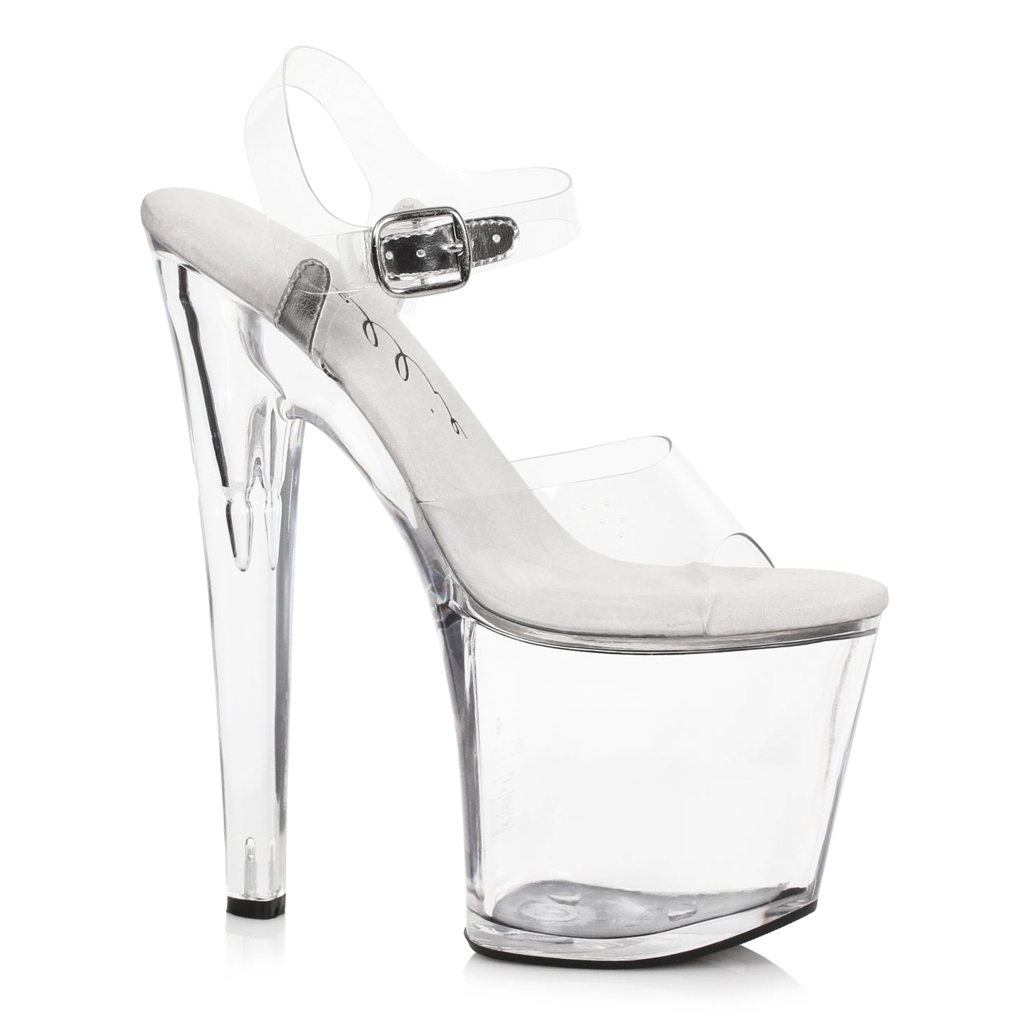 Brook-821 Clear 8" Platform Sandals