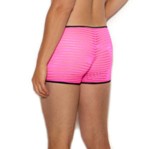 Striped Mesh Boxer Brief