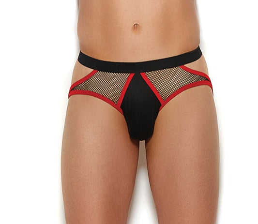 Fishnet/Lycra Jockstrap Underwear