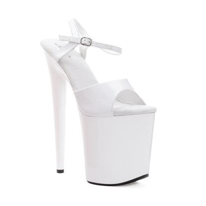 Juliet-850 Strappy Patent 8"Heel Sandals