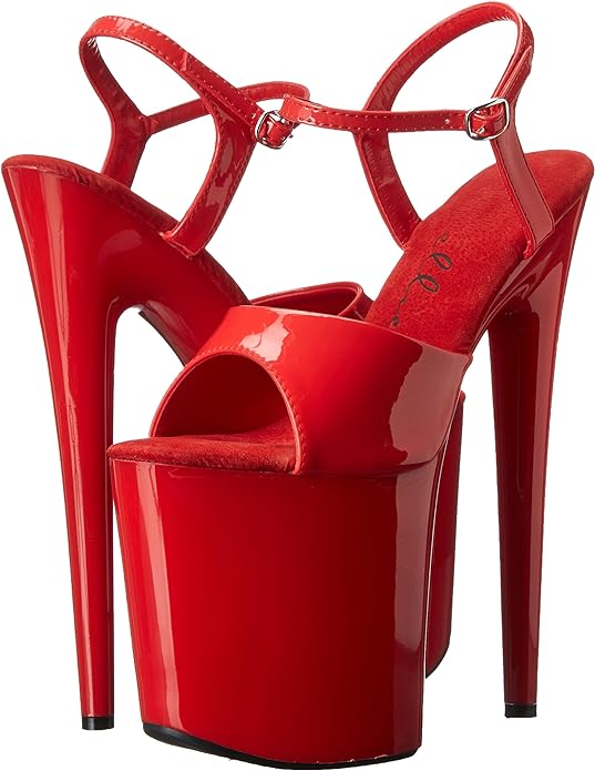 Juliet-850 Strappy Patent 8"Heel Sandals