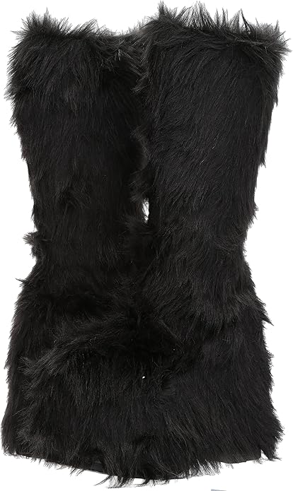 Fuzz-500 Faux Fur Knee Platform Boots