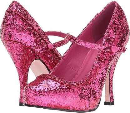 Candy-423 Glitter Mary Jane Pumps