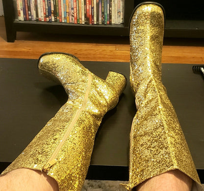 Gogo-G Glitter Gogo Knee Boots