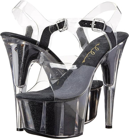 Glitter-709 Glitter Platform Strappy Sandals