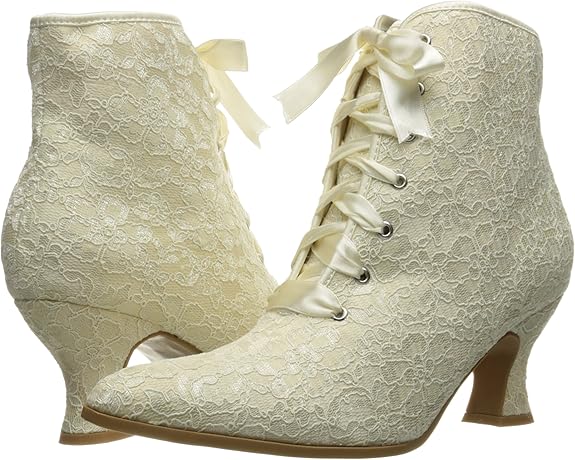 Elizabeth-253 Lace Victorian Booties