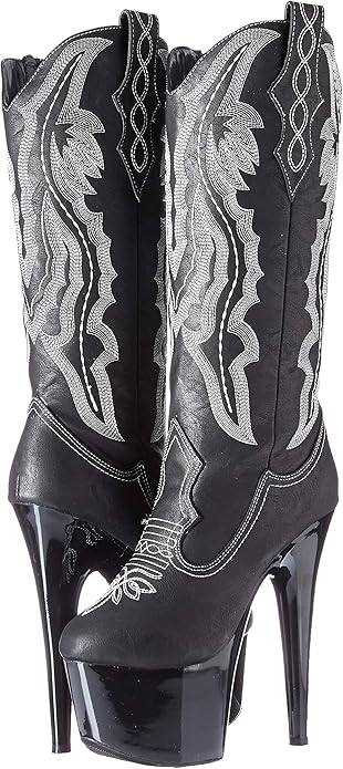 Dallas-709 Cowgirl Platform Boots