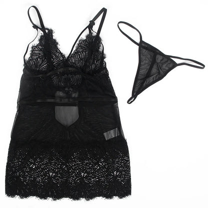 Queen Botanical Lace & Mesh Slip