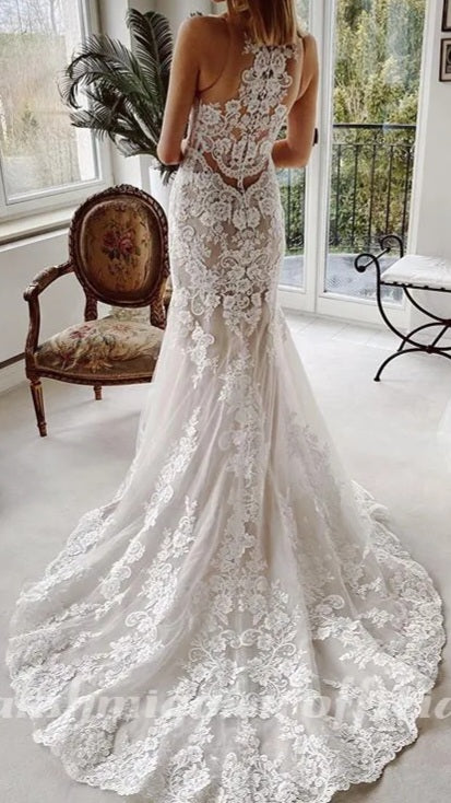 Cara Floral Lace Wedding Gown All Sizes/Colors