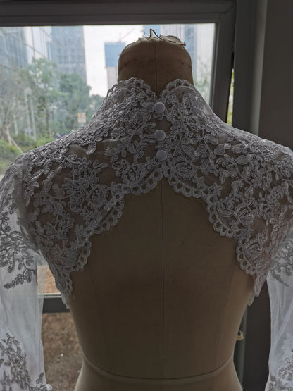 Flared Lace Wedding Bolero