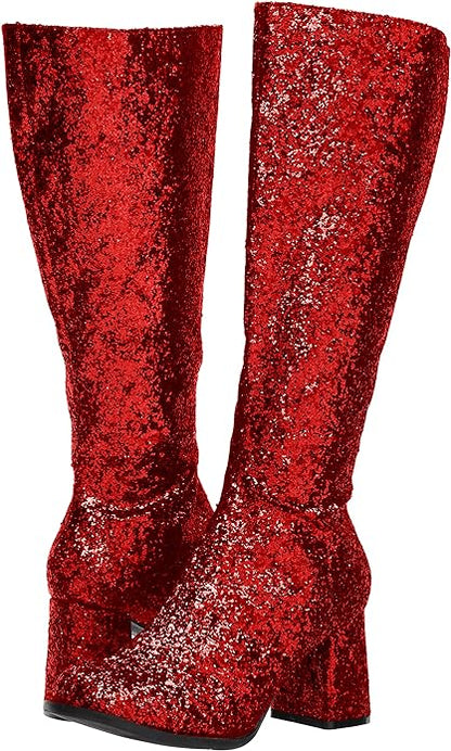 Gogo-G Glitter Gogo Knee Boots